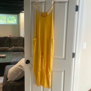 Yellow Free people movement jumper